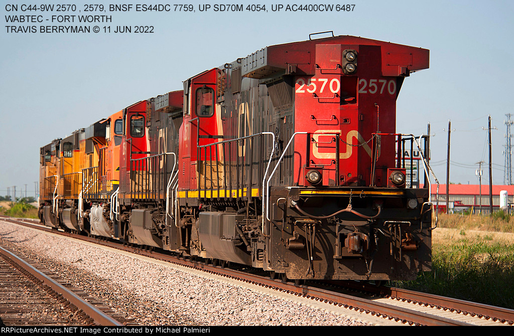 CN, BNSF and UP Units at Wabtec